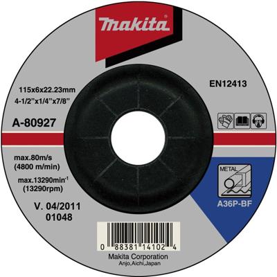 Makita A-85385 Doorslijpschijf 230x3,2x22,23mm steen Makita A-85385 Doorslijpschijf 230x3,2x22,23mm steen