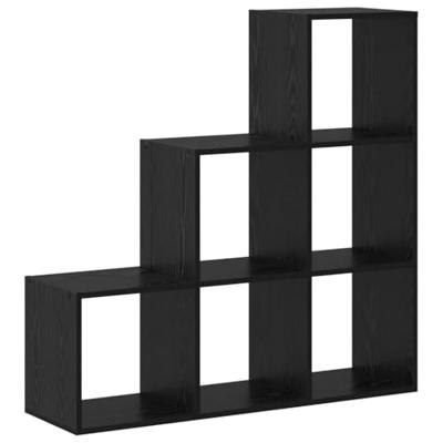 Boekenkast Zwart eiken 99 x 29 x 99 cm Bewerkt hout