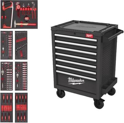 Milwaukee toolguard gevulde stalen gereedschapswagen | 27"/69 cm | grijs | 131-delig - 4932500741