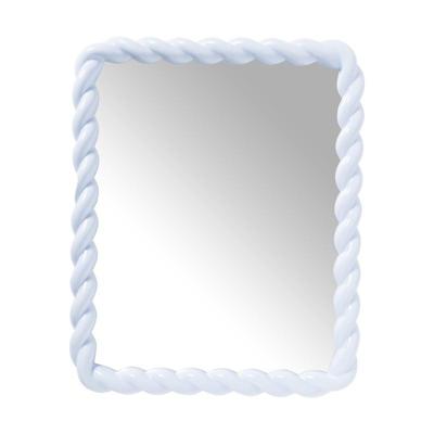 Spiegel twist - blauw - 53x43 cm