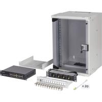 Digitus 10 network bundle, 9U cabinet and equipment, gr Grijs - thumbnail