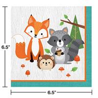Haza Witbaard wild ones servetten, 16st. - thumbnail
