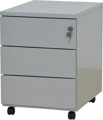 Mobiele ladenblok, 3 laden, aluminium