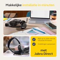Jabra Evolve2 65 Flex Headset Bedraad en draadloos Hoofdband Kantoor/callcenter Bluetooth Zwart - thumbnail