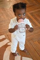 Rietjesbeker (300 ml) BEABA roze - thumbnail