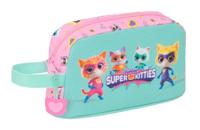 Alleshouder SuperKitties Roze Turkoois 21,5 x 12 x 6,5 cm - thumbnail