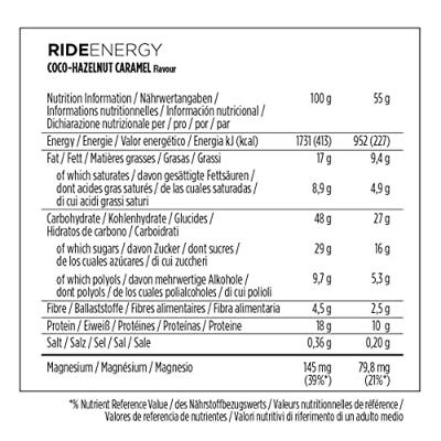 PowerBar Ride Energy Energiereep Hazelnoot Kokos x18 PowerBar Ride Energy Energiereep Hazelnoot Kokos x18