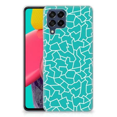 Samsung Galaxy M53 | Hoesje maken | Cracks Blue
