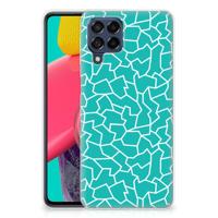 Samsung Galaxy M53 | Hoesje maken | Cracks Blue - thumbnail