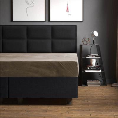 Sleeptime Velvet Hoeslaken Taupe 160 x 200 cm