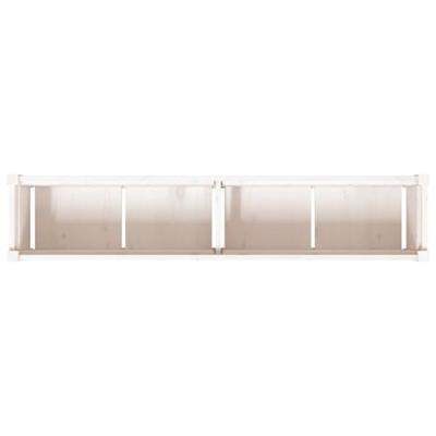 VidaXL Plantenbak 150x31x31 cm massief grenenhout wit