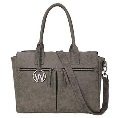 Trendy handtas schoudertas CATARINA grijs Trendy handtas schoudertas CATARINA grijs