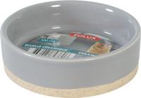 Zolux olaria voerbak keramiek grijs - thumbnail