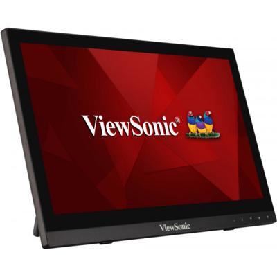 VIEWSONIC TD1630-3 39,6 cm 16 inch 1366x768 10-punts multitouch 190 nits VGA HDMI luidsprekers bookstand stijl HD 16 inch zwart