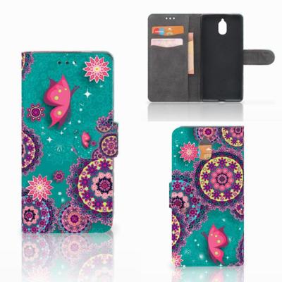 Nokia 3.1 (2018) Hoesje Cirkels en Vlinders Nokia 3.1 (2018) Hoesje Cirkels en Vlinders