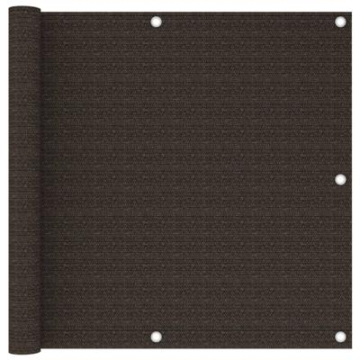 VidaXL Balkonscherm 90x500 cm hdpe bruin