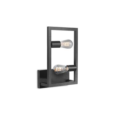 LABEL51 Wandlamp 'Quadrato' 2-lamps, kleur Zwart LABEL51 Wandlamp 'Quadrato' 2-lamps, kleur Zwart