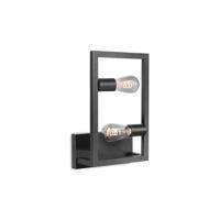 LABEL51 Wandlamp 'Quadrato' 2-lamps, kleur Zwart - thumbnail