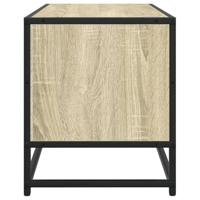 Tv-meubel 80x34,5x40 cm bewerkt hout metaal sonoma eikenkleurig - thumbnail