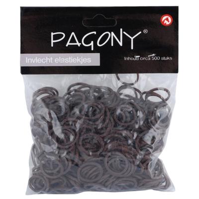 Invlecht elastiekjes bruin