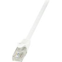LogiLink CP2091U RJ45 Netwerkkabel, patchkabel CAT 6 U/UTP 10.00 m Wit Snagless 1 stuk(s) - thumbnail