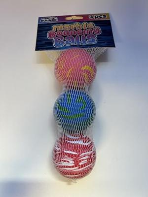 John Toy Marmer stuiterballen 3 in netje