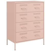 Dressoir 68x39x89 cm staal roze - thumbnail
