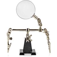 Nedis Helpende derde hand met vergrootglas | Krokodillenklemmen | 1 stuks - HETH110BK HETH110BK - thumbnail