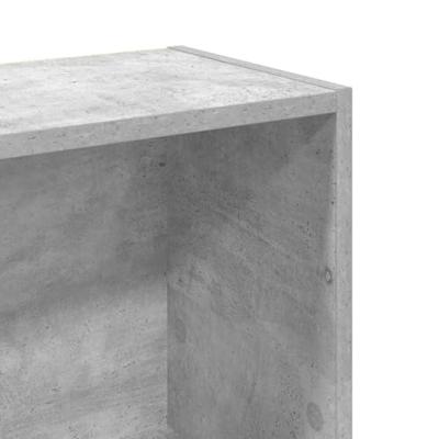 Boekenkast 80x24x109 cm bewerkt hout betongrijs