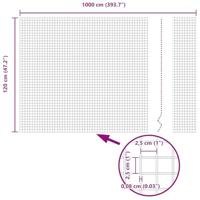 VidaXL Gelaste draadhek zilver 1.2 x 10 m - thumbnail