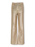 Kids ONLY winter broek meisjes - goud metallic - wide leg fit - KogJuicy - thumbnail