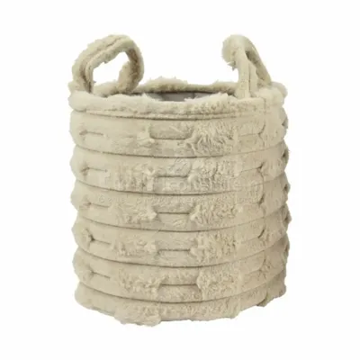 Mand Polyester Lichtbruin Ø30cm