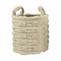 Mand Polyester Lichtbruin Ø30cm - thumbnail