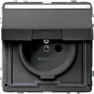Merten MEG2612-7214 Wandcontactdoos AquaDesign Antraciet 1 stuk(s)