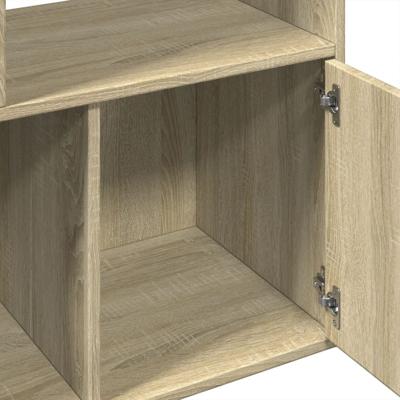 Boekenkast 100x36x189 cm bewerkt hout sonoma eikenkleurig