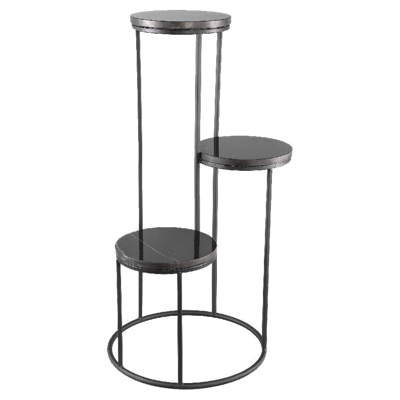 PTMD bijzettafel hilde marmer 81 cm | 2 stuks