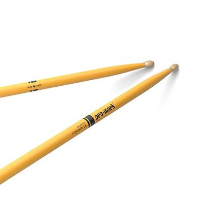 Promark TX5BW-YELLOW Classic Forward 5B drumstokken met houten tip Promark TX5BW-YELLOW Classic Forward 5B drumstokken met houten tip