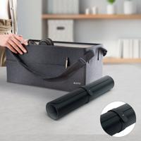 Leitz bureauonderlegger en muismat, lederlook, ft 80 x 40 cm, zwart - thumbnail