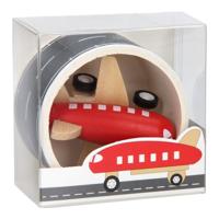 Houten Vliegtuig met Wegtape, 8mtr - thumbnail