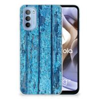 Motorola Moto G31 | G41 | Bumper Hoesje | Wood Blue - thumbnail