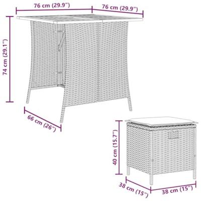 5-delige Tuinset met kussens poly rattan beige 5-delige Tuinset met kussens poly rattan beige