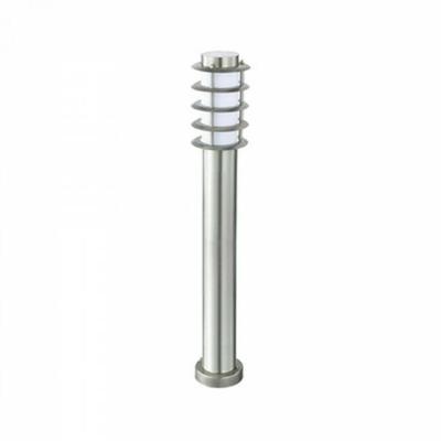 LED Tuinverlichting - Staande Buitenlamp - Nalid 4 - E27 Fitting - Rond - RVS - Philips - CorePro LEDbulb 827 A60 - 8W - Warm Wit 2700K