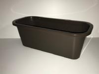 Bloembak Bruin lengte 40cm (set van 2) - thumbnail