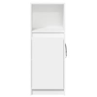 Dressoir met LED 38x34x100 cm bewerkt hout wit - thumbnail