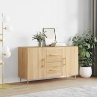 Dressoir 100x36x60 cm bewerkt hout sonoma eikenkleurig - thumbnail