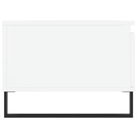 Salontafel 90x50x36,5 cm bewerkt hout wit - thumbnail