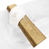 Wiesbaden OAK Badplanchet Eikenhout - 80x20x4cm - Luxe en Duurzaam - thumbnail