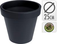 Bloempot EK Rond 25x25x22 cm Antraciet Nampook - Nampook - thumbnail