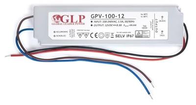 LED Trafo 100 Watt - 12VDC - 8,3A - GPV-100-12 LED Trafo 100 Watt - 12VDC - 8,3A - GPV-100-12
