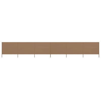 VidaXL Windscherm 6-panelen 800x160 cm stof taupe VidaXL Windscherm 6-panelen 800x160 cm stof taupe